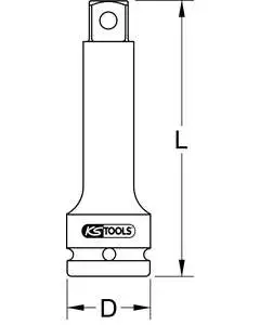 Kraftforlenger 3/4" 175mm KS Tools 3/4" 175mm 
