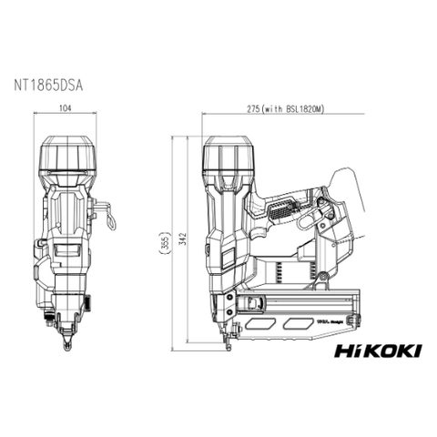 DYKKERTPISTOL NT1865DSA KM HSC HIKOKI 18 