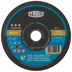 Kappeskive Premium A46Q-BFP Tyrolit Ø150 Ø150X1.6X22.23mm 2in1