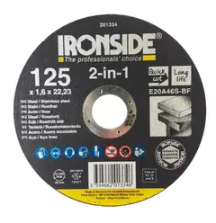 KAPPESKIVE F41 2IN1 IRONSIDE Ø125X1.6X22MM 201334