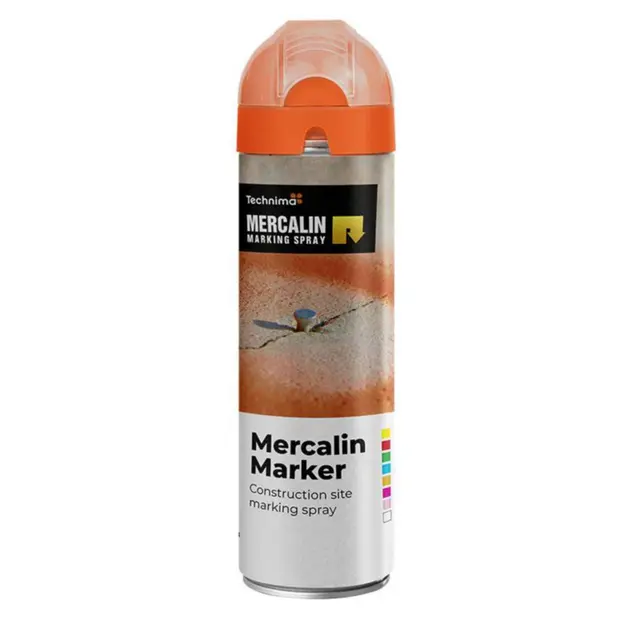 MERKESPRAY Marker Fluor Mercalin Orange 500ml UN195 