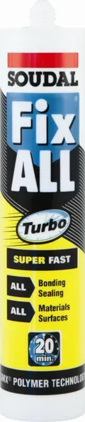 Monteringslim Fix ALL Turbo  290ml Grå