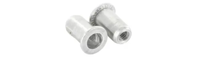 Blindnaglemutter FTT M8 åpen alu LFCO40 PLANT HODE ÅPEN 500/PK 