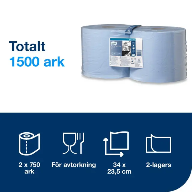 TØRKEPAPIR PLUS MAXI SENTERRL. TORK W1/W 