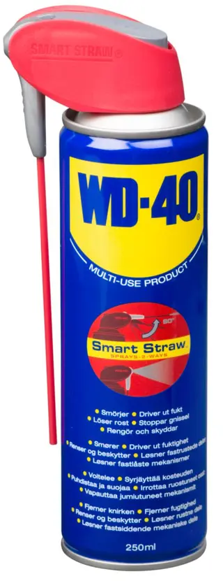UNIVERSALOLJE WD-40 MULTISPRAY 250ML SMART STRAW 
