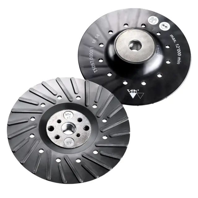 BAKPLATE FIBERRONDE. TYROLIT Ø125XM14 MYK/MED./HARD 