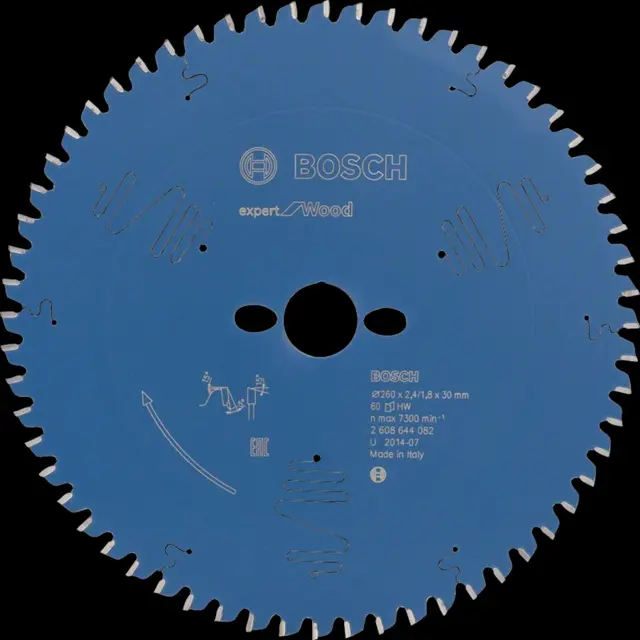 SAGBLAD FOR TRE Bosch 60T 260x30x2,4mm 