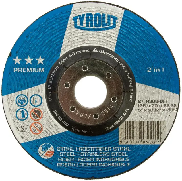 NAVRONDELL PREMIUM A30P-BFX TYROLIT Ø178X7.0X22.23MM INOX 