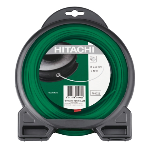 TRÅD FIRKANT 2,0MM 50M GRØNN HITACHI SKOG/HAGE 