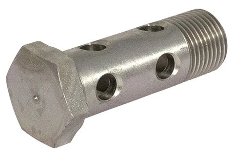 1/4 DOBBEL BANJOBOLT L=49/43MM 