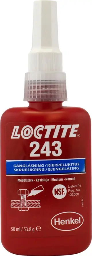 GJ.SIKRING LOCTITE 243 50ML OLJETOLERANT 