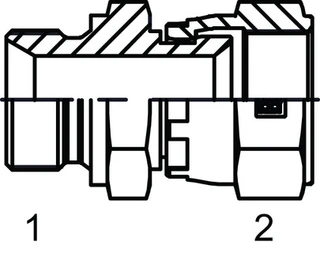 R 1/2UF X JIC 3/4 IR 