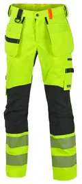 Håndverksbukse BS Gjøvik HiVis kl.2 gul/svart str KB50