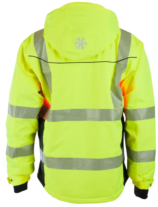 Vinterjakke allværs BS Gjøvik HiVis kl.3 gul/sva str L 