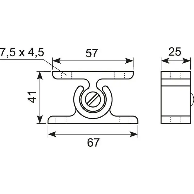 Dørholder,hvit,nylon Rustfri skrue,justerbar 