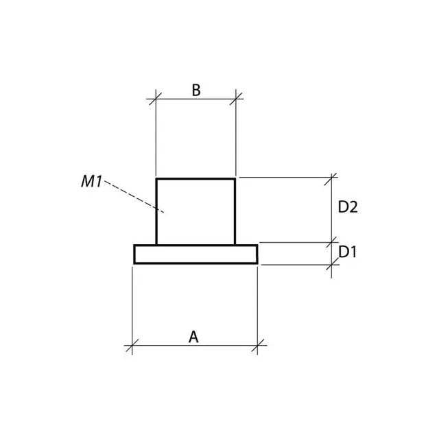 Endepropp ø36mm,sort Endeplugg Ø42mm 