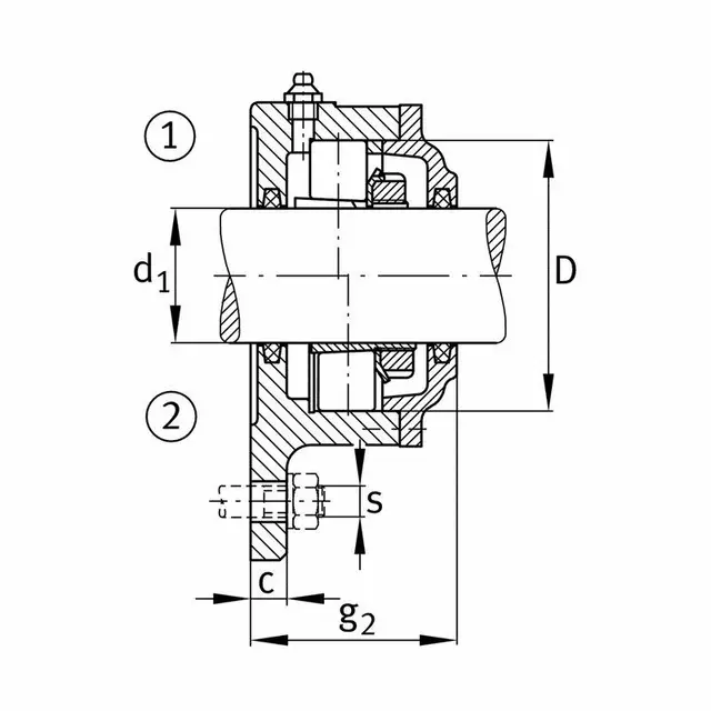 F518-B-L FAG Flenslagerhus 