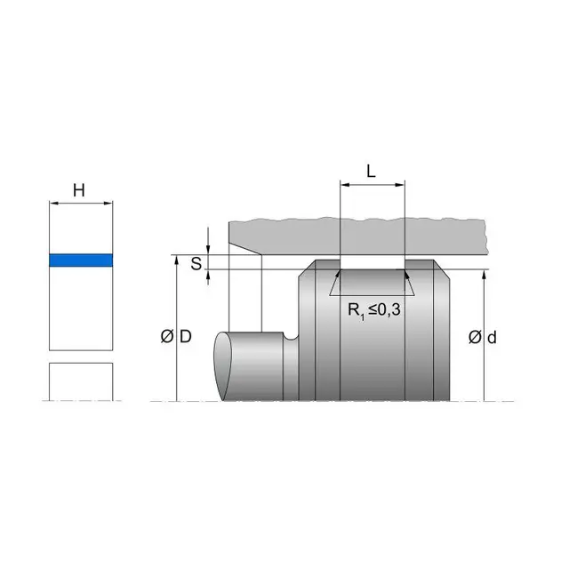 Føringsring  59X63X10 Pom/Gl Acetal 