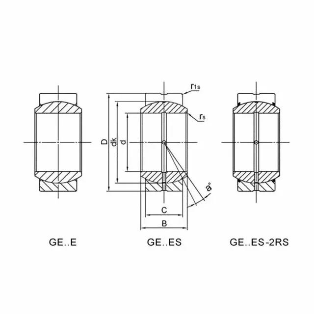 GE20-ES-2RS LDK Sfærisk glidelager 