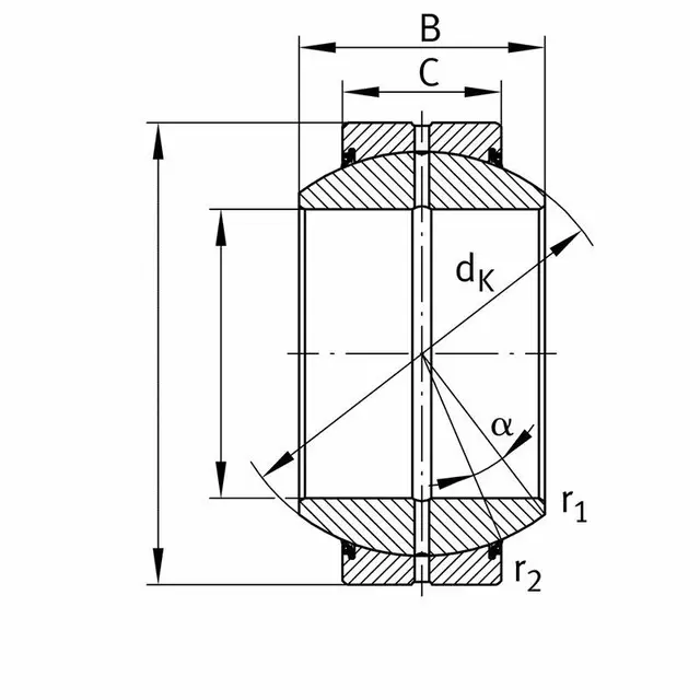 GE30-FO-2RS-E INA Sfærisk glidelager 