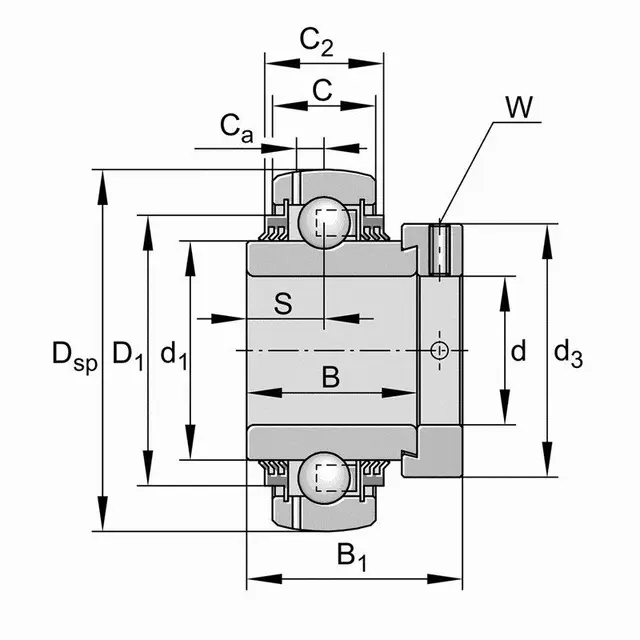 GE40-XL-KTT-B INA Innsatslager 