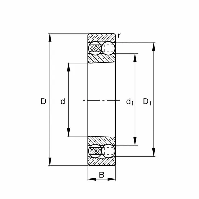 1307-K-TVH-C3 FAG Sfærisk kulelager 