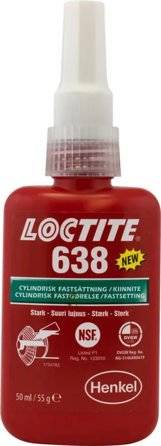 Monteringslim 638 NSF Loctite 50ml syl. 