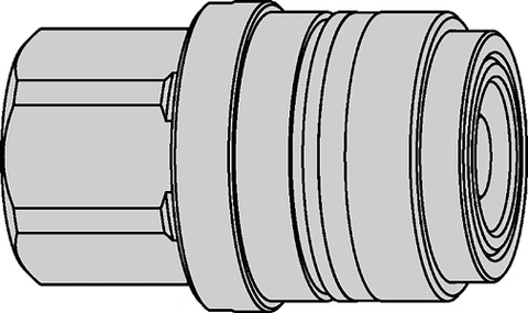 HS 567 KUPLING SPILLFRI M/VENTIL G1/2" 