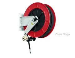 Slangetrommel lakkert ABS m/slange 18m