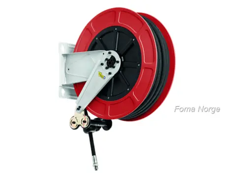 Slangetrommel lakkert ABS m/slange 18m 