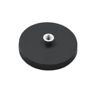 GUMMIBELAGT MAGNET Ø 43 