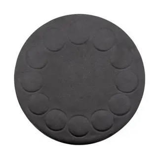 Gummibelagt neodymium magnet Ø66x8,5 mm med M8x15 gevindhals og 18,0 kg holdekra 