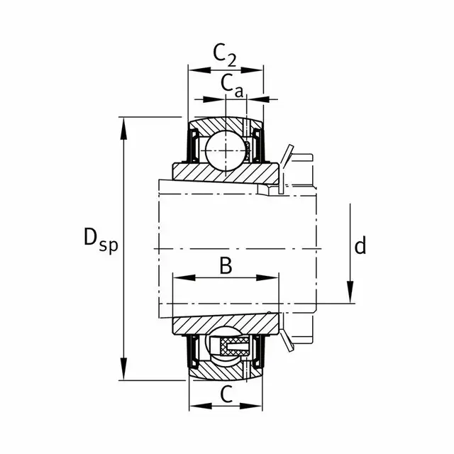 UK205 FAG Innsatslager 