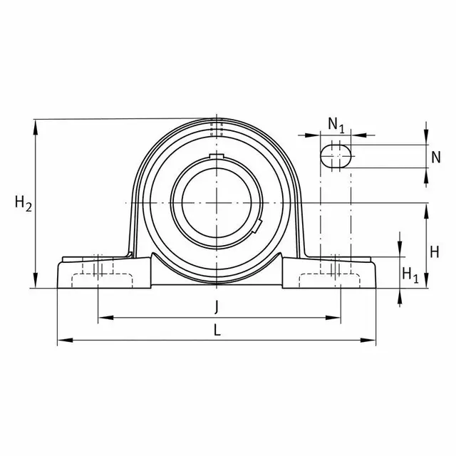 UCP214-43-J7 FAG Fotlagerenhet 