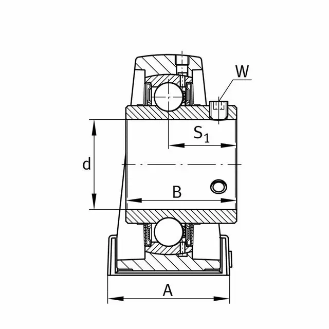 UCP214-43-J7 FAG Fotlagerenhet 