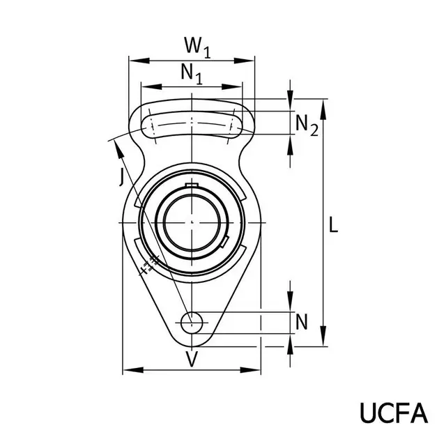 UCFA210-J7 FAG Strammelagerenhet 