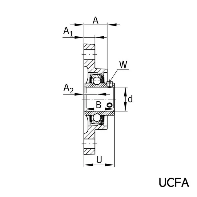 UCFA210-J7 FAG Strammelagerenhet 