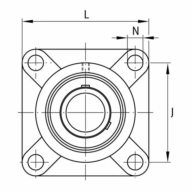 UCF207-J7 FAG Flenslagerenhet 