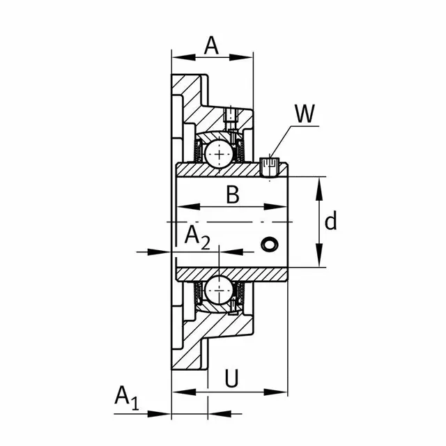 UCF207-J7 FAG Flenslagerenhet 