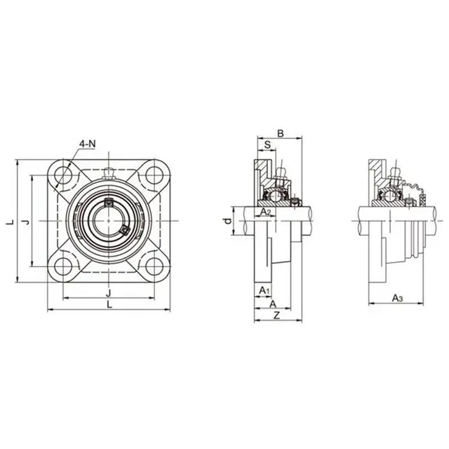 UCF212 LDK Flenslagerenhet 