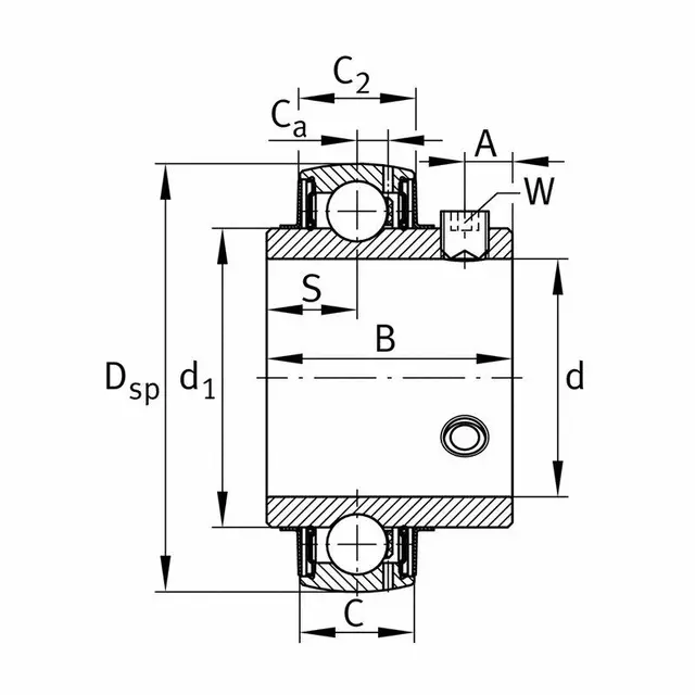 UC204 FAG Innsatslager 