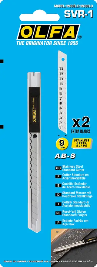 SVR-1 Brytebladkniv 9 mm rustfri 