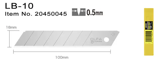 LB-10 Brytebladkniv 18 mm 