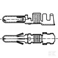 8KW054947003 Round Plug 1-2,5 mm² 