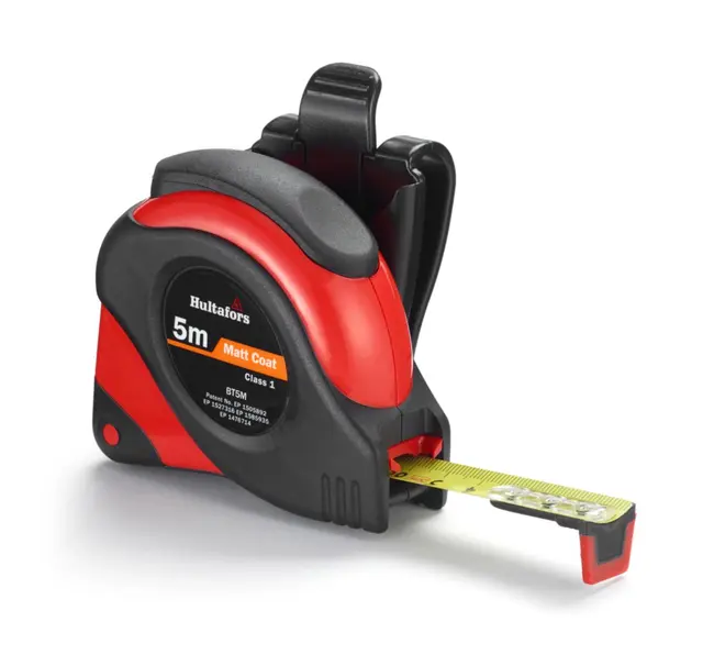 MÅLEBÅND STÅL BT 5M HULTAFORS 5MX19MM KL.1 