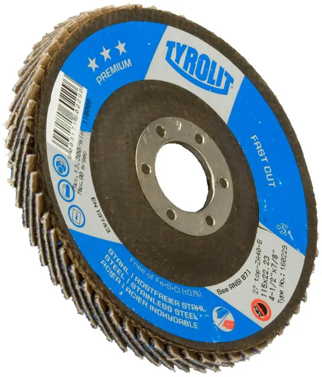 Lamellrondell Premium ZA80-B Tyrolit Ø125X22.23mm K80 27A 