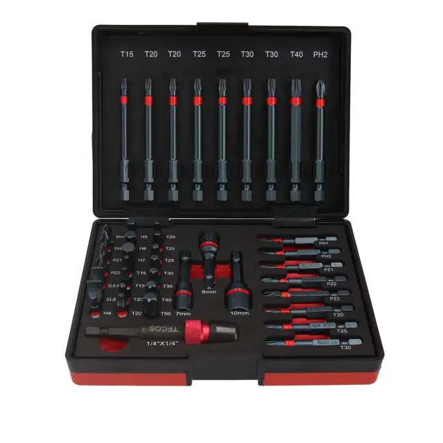 TECOS SETT BITS T-B042R Bitssett, 42 deler 