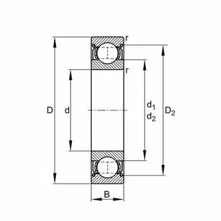 6201-C-2Z-C3 FAG Sporkulelager 