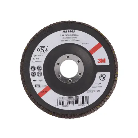 Lamellrondell 566A 3M 125mm K120 3M 125MM K120