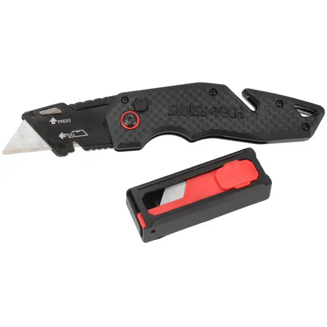 FOLDEKNIV +5BLAD Utility trapez kniv 